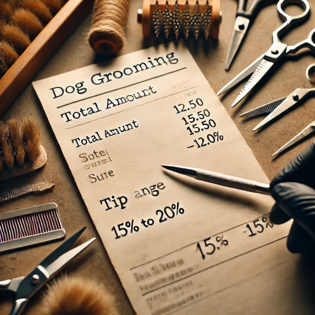 Dog grooming tasks with different breeds, showcasing factors like size and coat type.