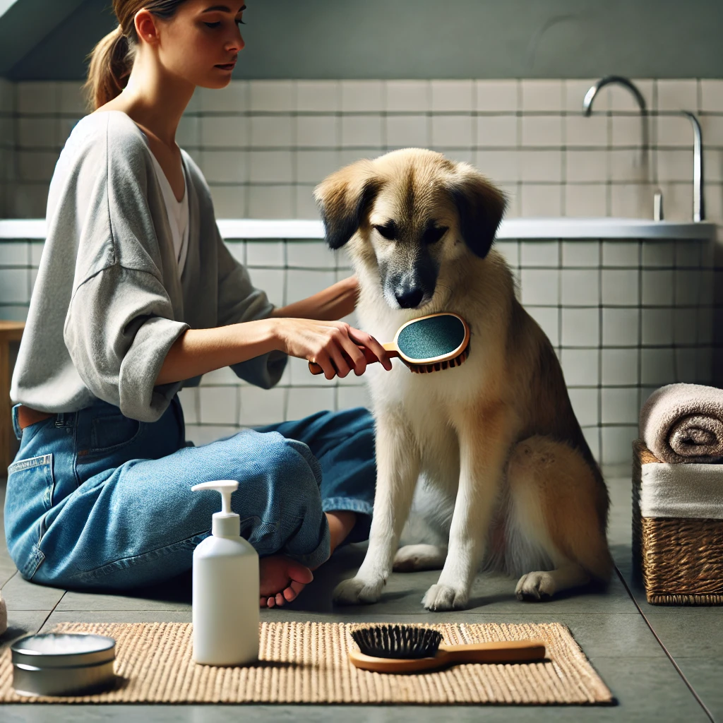 DIY dog grooming at home using basic tools and techniques for cost-effective pet care.